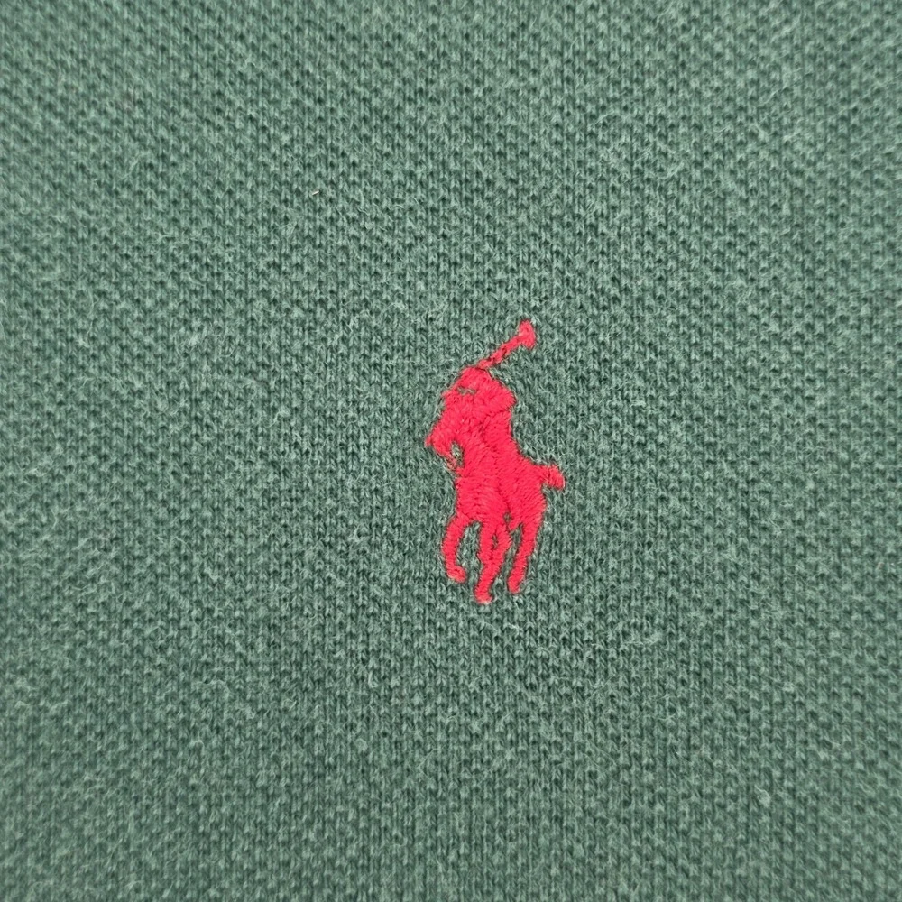 Vtg Polo Ralph Lauren Short Sleeve Polo Shirt Mens XXL Green Preppy Made In USA
